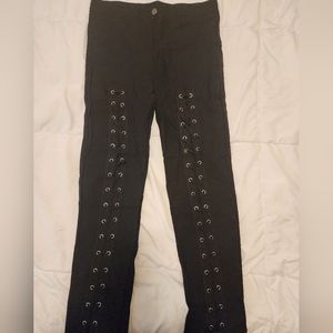 Lace up pants